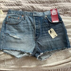 Levi's Two-Tone Blue Jean Shorts